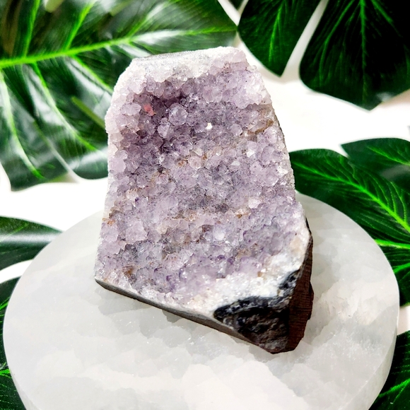 Amethyst Crystal Cluster with Large Flat Base Geode - Picture 8 of 11